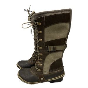 Sorel Conquest Carly Brown Boots Women’s Size 8